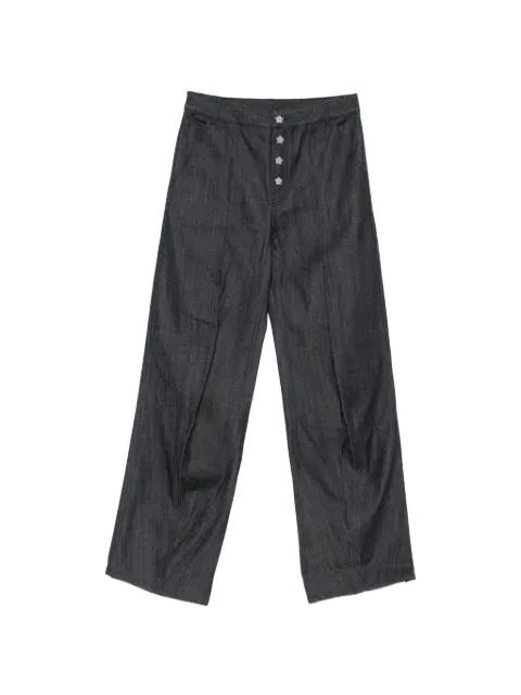 flower-button jeans by CECILIE BAHNSEN