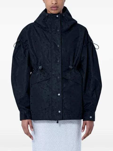 iris-jacquard drawstring oversized jacket by CECILIE BAHNSEN