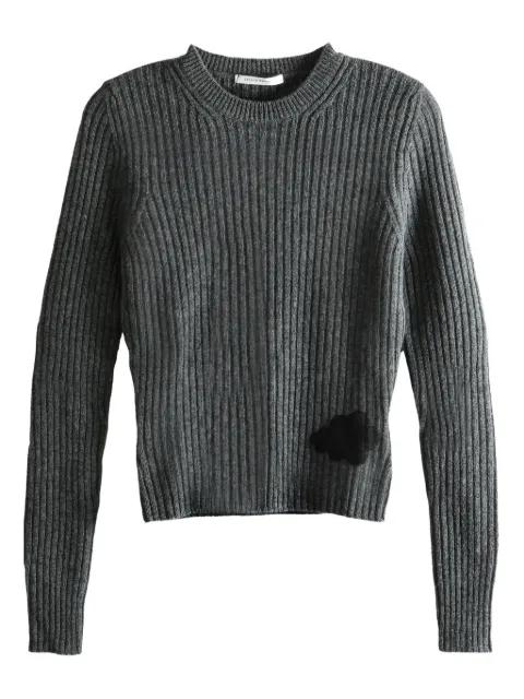ribbed appliqué sweater by CECILIE BAHNSEN
