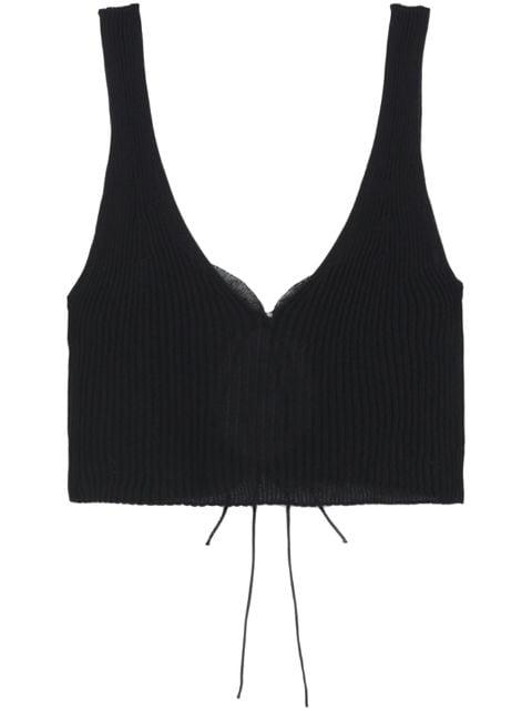 ribbed crop top by CECILIE BAHNSEN