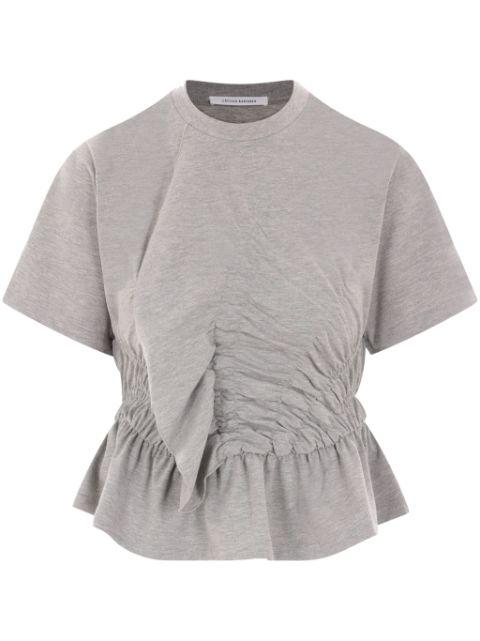 ruched T-shirt by CECILIE BAHNSEN