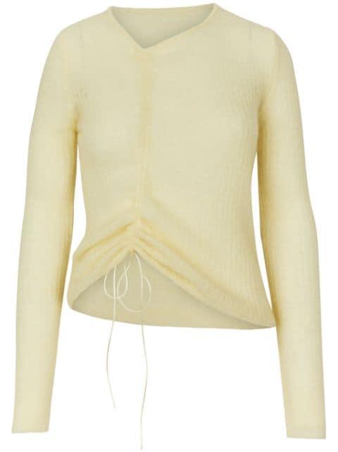 ruched-detailing jumper by CECILIE BAHNSEN