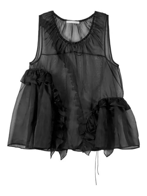 ruffled organza orsalina top by CECILIE BAHNSEN