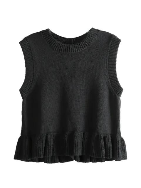 ruffled sleeveless top by CECILIE BAHNSEN