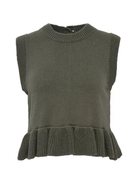 ruffled vest by CECILIE BAHNSEN