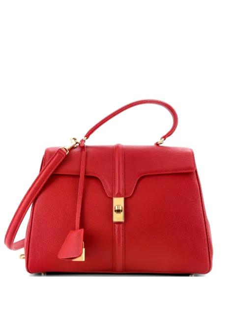 16 Top Handle Bag Grained Calfskin Medium shoulder bag by CELINE 