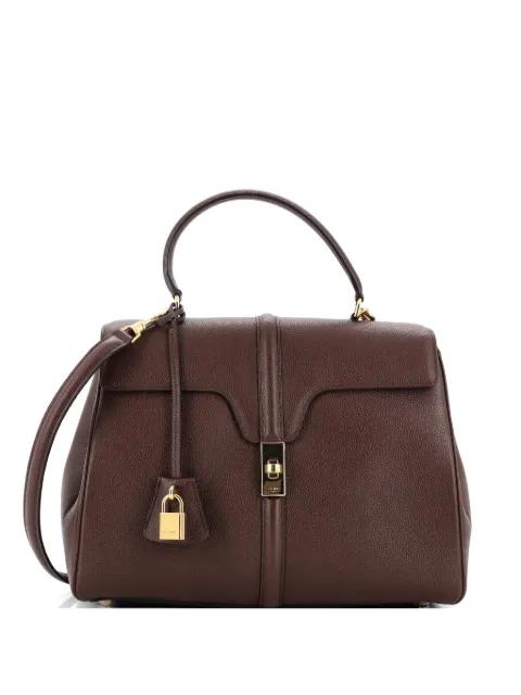 16 Top Handle Bag Grained Calfskin Medium shoulder bag by CELINE 