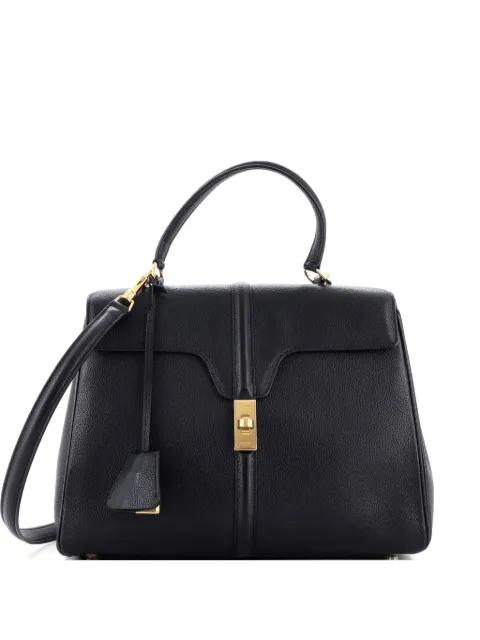 16 Top Handle Bag Grained Calfskin Medium shoulder bag by CELINE 