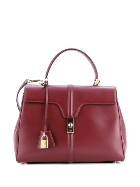 16 Top Handle Bag Smooth Calfskin Medium satchel by CELINE 