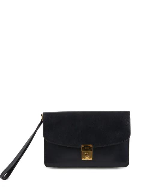 1970s leather clutch bag by CELINE 