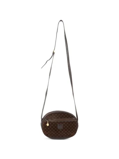 1980s Triomphe suede shoulder bag by CELINE 