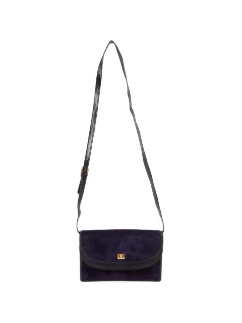 1980s suede shoulder bag by CELINE 