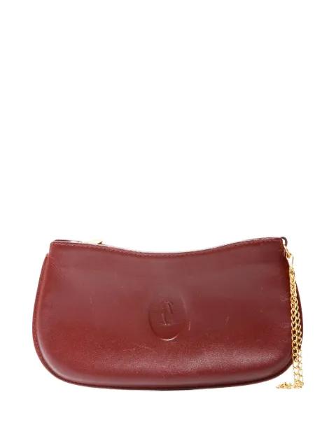 1990-2000 logo-embossed leather pouch by CELINE 