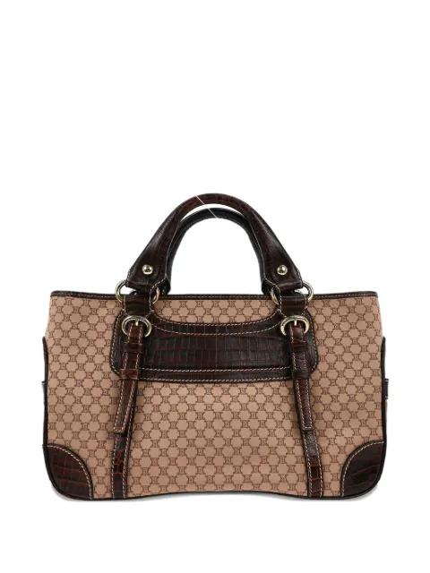 1990-2000s Macadam canvas tote bag by CELINE 