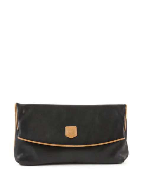 1990s Triomphe leather clutch bag by CELINE 