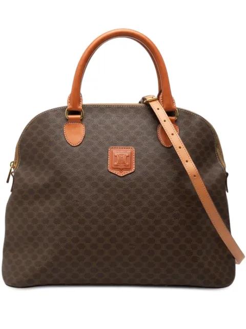 1996 Macadam Coated Canvas Dome satchel by CELINE 