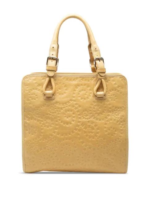 2000-2026 Spiraling Macadam Embossed Leather Top Handle Bag tote bag by CELINE 