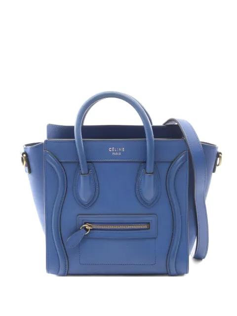 2000s Nano luggage shopper leather tote bag by CELINE 
