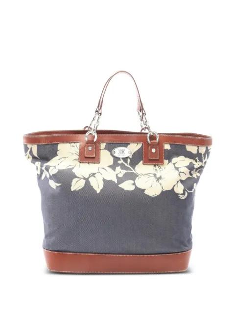 2000s floral-pattern tote bag by CELINE 