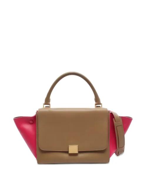 2000s small Trapeze leather tote bag by CELINE 