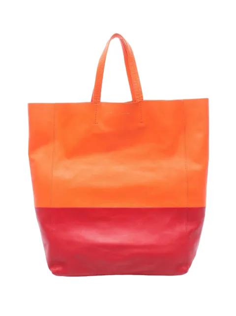 2010-2026 CELINE Horizontalkava leather Orange Red Used Women tote bag by CELINE 