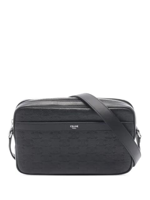 2010-2026 Medium Triomphe Embossed Leather Messenger Bag crossbody bag by CELINE 