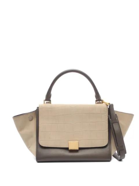 2010s Trapeze croc-embossed handbag by CELINE 