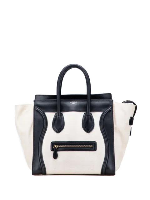 2011 Mini Canvas Tricolor Luggage tote bag by CELINE 2011 Mini Canvas Tricolor Luggage tote bag by CELINE