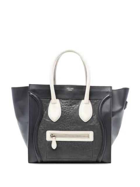 2011 Mini Embossed Calfskin Luggage Tote handbag by CELINE 
