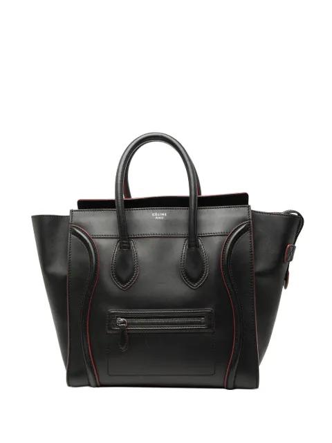 2012 Mini Bicolor Smooth Calfskin Luggage tote bag by CELINE 