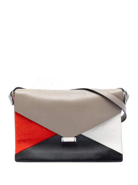 2012 Multicolor Leather and Pony Hair Diamond shoulder bag by CELINE 