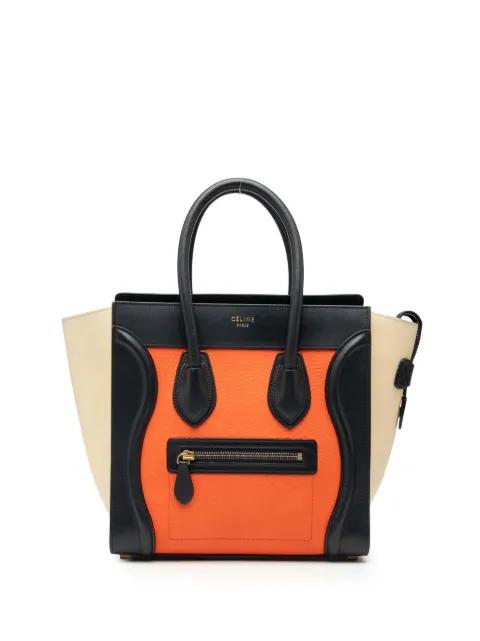 2014 Micro Tricolor Leather Luggage Tote handbag by CELINE 2014 Micro Tricolor Leather Luggage Tote handbag by CELINE