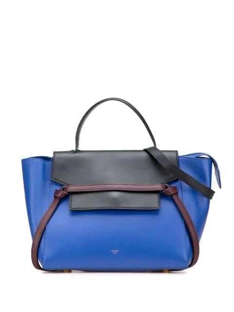 2014 Mini Tricolor Smooth Calfskin Belt Bag satchel by CELINE 