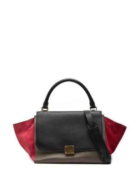 2014 Small Tricolor Leather Trapeze satchel by CELINE 