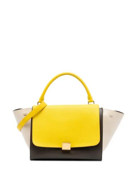 2014 Small Tricolor Leather Trapeze satchel by CELINE 