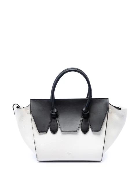2015 Medium Bicolor Calfskin Tie Knot tote bag by CELINE 