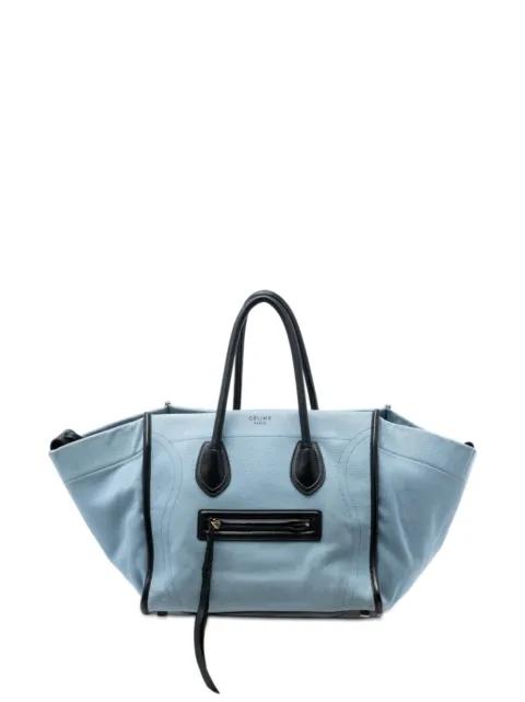 2015 Medium Denim Phantom Luggage tote bag by CELINE 