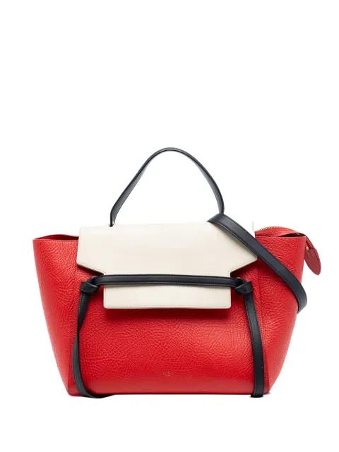 2015 Mini Tricolor Grained Calfskin Belt Bag satchel by CELINE 