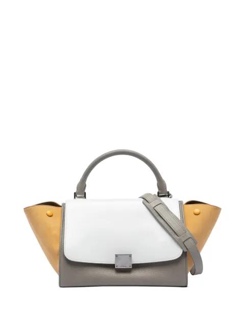 2016 Small Tricolor Leather Trapeze satchel by CELINE 
