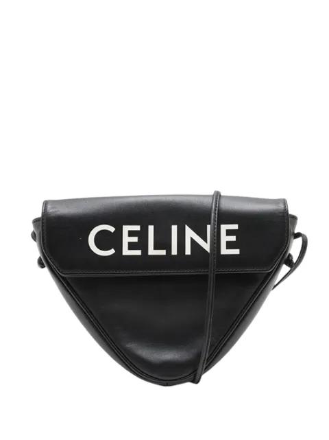 2018-2026 Smooth Calfskin Logo Triangle crossbody bag by CELINE 