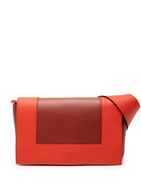 2018 Medium Shiny Smooth Calfskin Frame shoulder bag by CELINE 