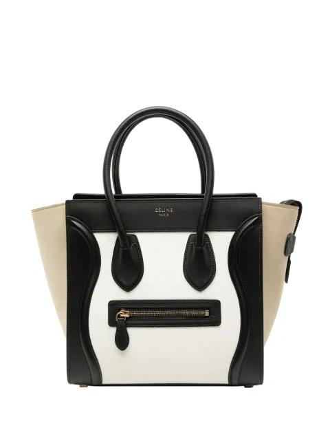 2018 Micro Tricolor Leather Luggage Tote handbag by CELINE 2018 Micro Tricolor Leather Luggage Tote handbag by CELINE