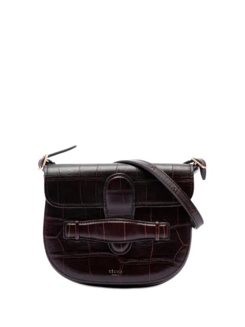 2018 Mini Embossed Calfskin Symmetrical crossbody bag by CELINE 