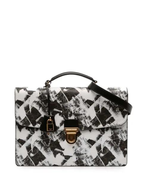 2019 Small Triomphe Coated Canvas Box Cartable Briefcase business bag by CELINE 