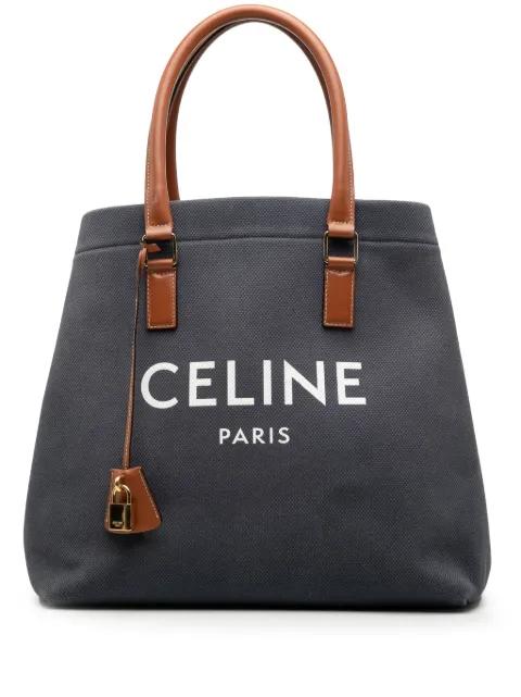 2020 Small Canvas Logo Print Horizontal Cabas tote bag by CELINE 