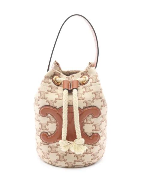 2021-2026 Canvas Teen Triomphe bucket bag by CELINE 