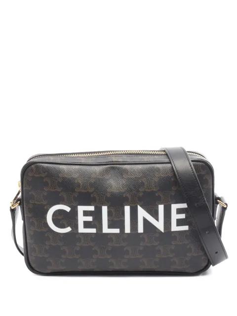 2021-2026 Medium Triomphe Coated Canvas Messenger Bag crossbody bag by CELINE 