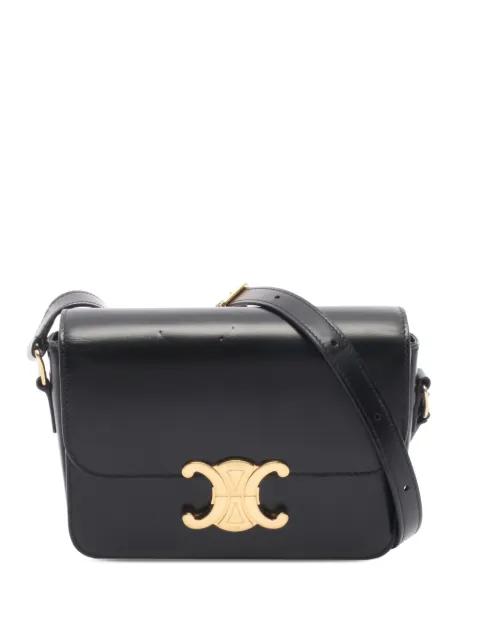 2021-2026 Teen Shiny Calfskin Triomphe crossbody bag by CELINE 