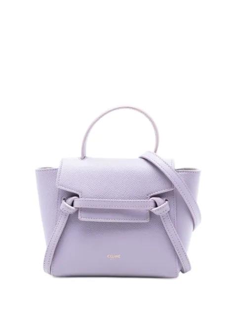 2021 Pico Grained Calfskin Belt Bag satchel by CELINE 