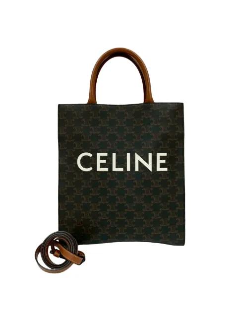 2021 Small Triomphe Coated Canvas Vertical Cabas Tote satchel by CELINE 